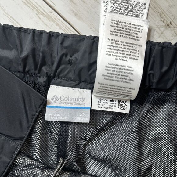 Columbia Pants Adult 2X Black Rebel Roamer Omni Tech Waterproof Breathable NWOT - Picture 10 of 16